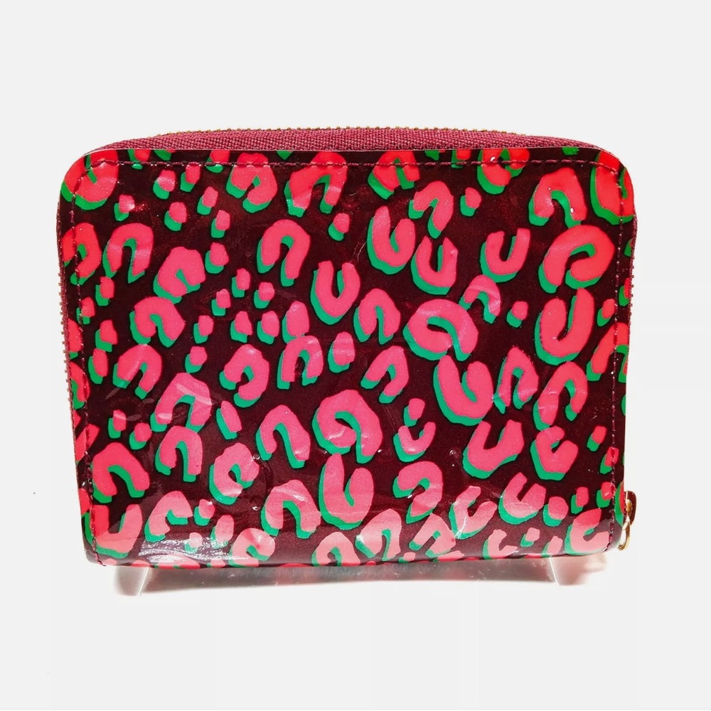 Louis Vuitton x Stephen Sprouse Rouge Fauviste Leopard Vernis Compact Wallet - Picture 2 of 10